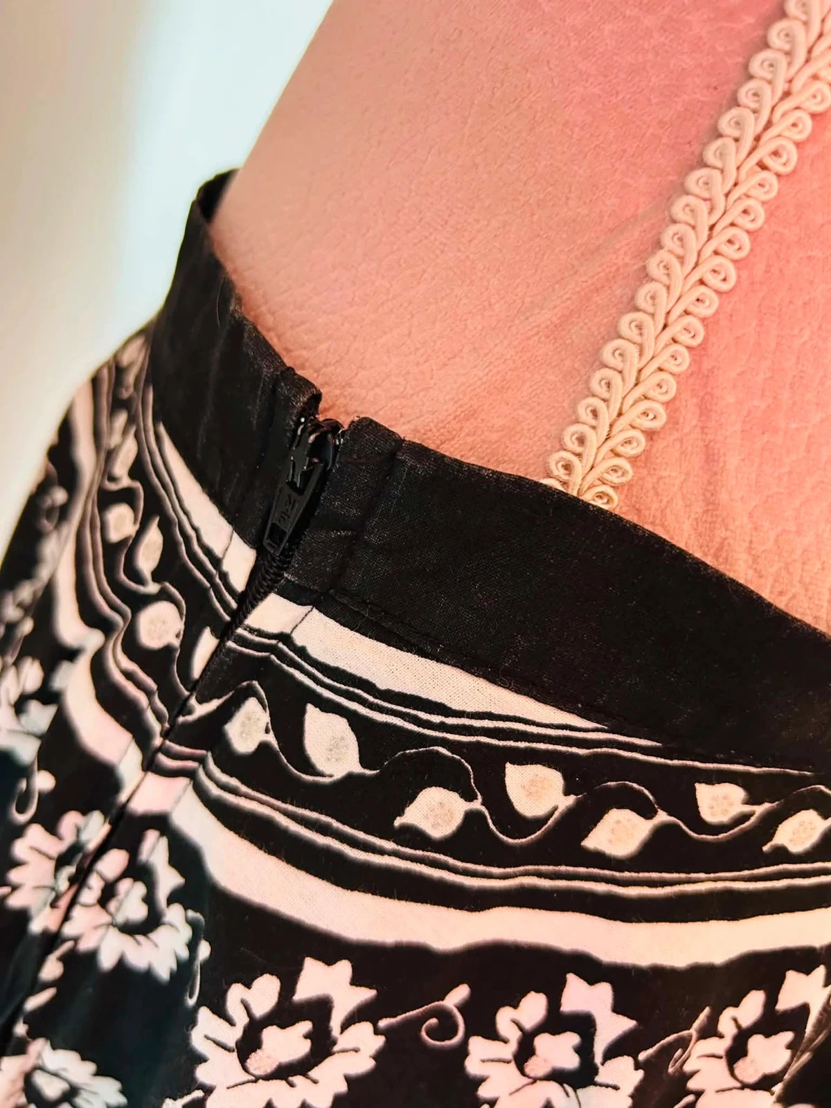 🖤🌿Vintage 2000s katoenen dansende rok barok bohemien folk chic Full circle rok 36/38🌿🖤 – photo 19
